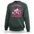 Breast Cancer Awareness Sweatshirt In October We Wear Pink Halloween Ghost Pumpkin Wine Skull - Wonder Print Shop