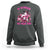 Breast Cancer Awareness Sweatshirt In October We Wear Pink Halloween Ghost Pumpkin Wine Skull - Wonder Print Shop