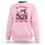 Breast Cancer Awareness Sweatshirt In October We Wear Pink Halloween Ghost Pumpkin Wine Skull - Wonder Print Shop