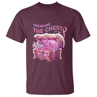 Breast Cancer Awareness T Shirt Treasure The Chest Crystal Diamond Pink Ribbon - Wonder Print Shop
