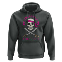 Breast Cancer Awareness Hoodie Treasure The Chest Pirate Skull Sword Pink Ribbon - Wonder Print Shop