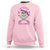 Breast Cancer Awareness Sweatshirt Treasure The Chest Pirate Skull Sword Pink Ribbon - Wonder Print Shop