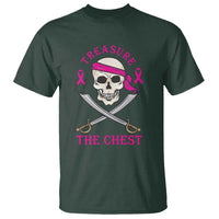 Breast Cancer Awareness T Shirt Treasure The Chest Pirate Skull Sword Pink Ribbon - Wonder Print Shop