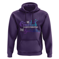 Suicide Prevention Awareness Hoodie The Comeback Is Always Stronger Than The Setback Semicolon - Wonder Print Shop