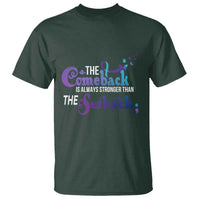 Suicide Prevention Awareness T Shirt The Comeback Is Always Stronger Than The Setback Semicolon - Wonder Print Shop