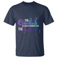 Suicide Prevention Awareness T Shirt The Comeback Is Always Stronger Than The Setback Semicolon - Wonder Print Shop