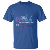Suicide Prevention Awareness T Shirt The Comeback Is Always Stronger Than The Setback Semicolon - Wonder Print Shop
