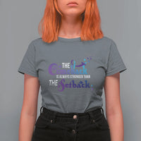 Suicide Prevention Awareness T Shirt For Women The Comeback Is Always Stronger Than The Setback Semicolon - Wonder Print Shop