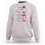 Breast Cancer Awareness Sweatshirt Faith Love Courage Strength Hope Cure Pink Flower Roses Butterfly - Wonder Print Shop