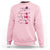 Breast Cancer Awareness Sweatshirt Faith Love Courage Strength Hope Cure Pink Flower Roses Butterfly - Wonder Print Shop
