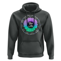 Suicide Prevention Awareness Hoodie You Are Never Alone Enough Amazing Special Strong Lovely Sunflower - Wonder Print Shop