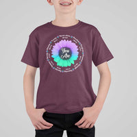 Suicide Prevention Awareness T Shirt For Kid You Are Never Alone Enough Amazing Special Strong Lovely Sunflower - Wonder Print Shop