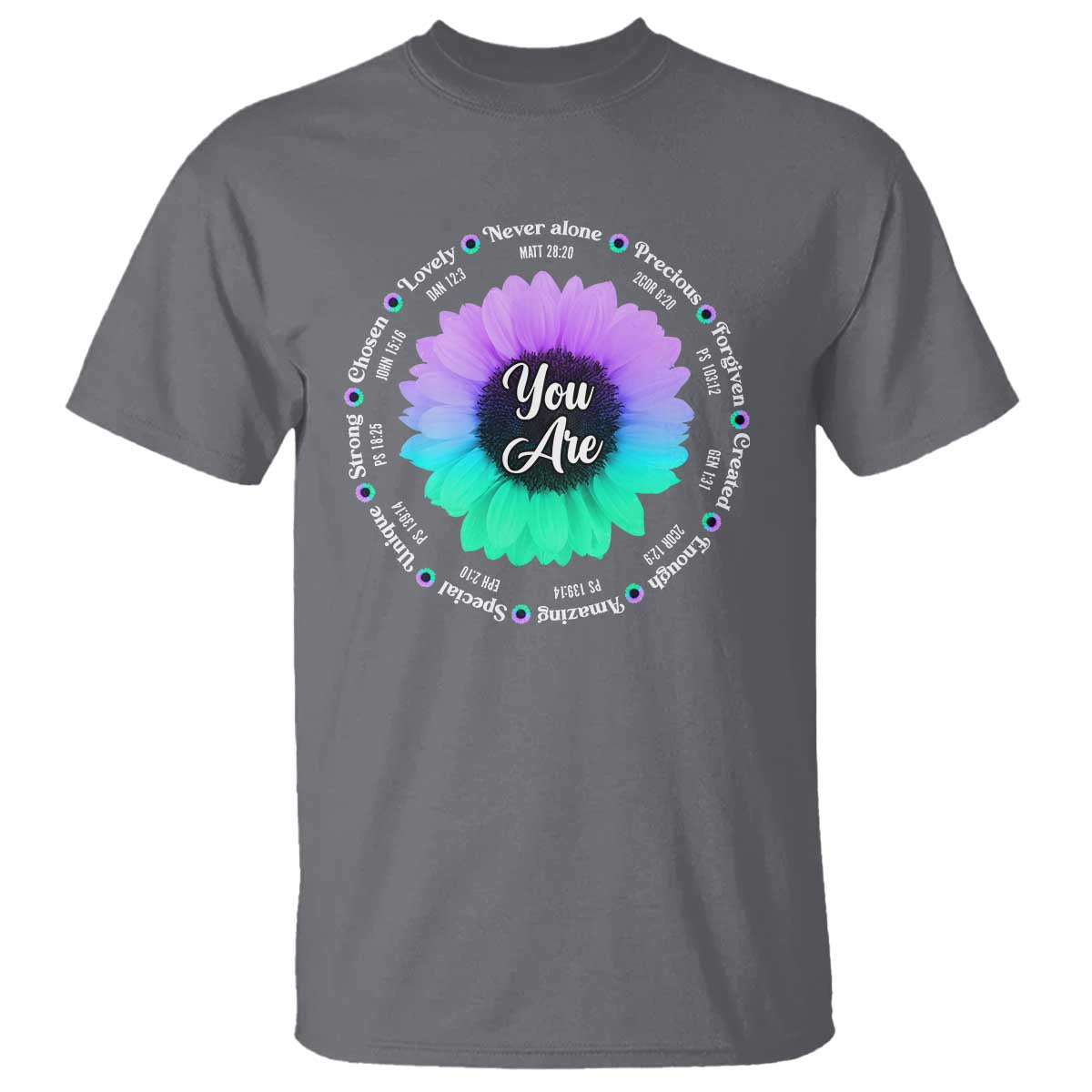 Suicide Prevention Awareness T Shirt You Are Never Alone Enough Amazing Special Strong Lovely Sunflower - Wonder Print Shop