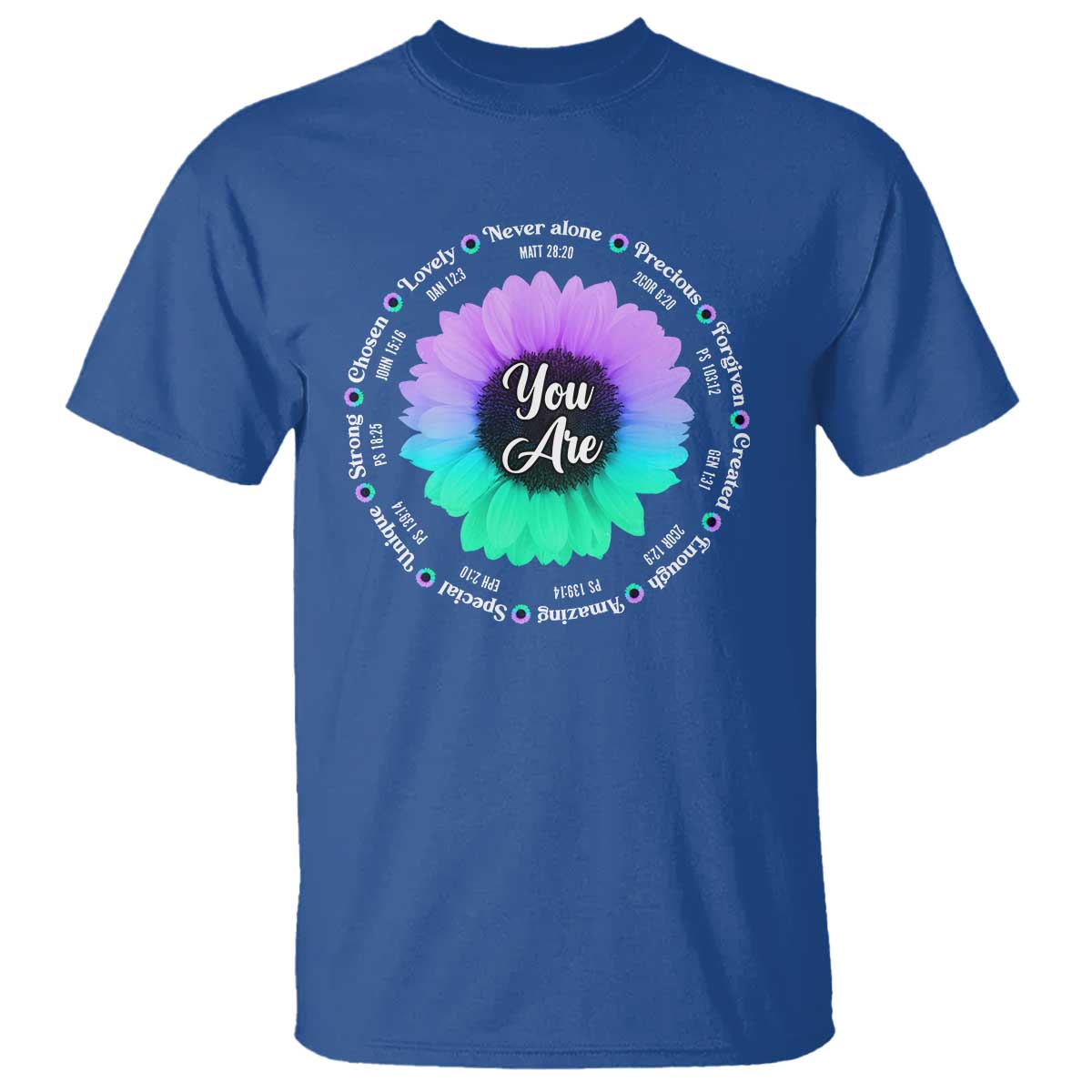 Suicide Prevention Awareness T Shirt You Are Never Alone Enough Amazing Special Strong Lovely Sunflower - Wonder Print Shop