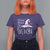Breast Cancer Awareness T Shirt For Women Cancer Picked The Wrong Witch Hat Broom Bat Pink Ribbon - Wonder Print Shop