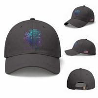 Suicide Prevention Awareness Baseball Cap You Are Worthy You Are Loved You Are Needed You Are Enough Hand Butterfly