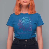 Suicide Prevention Awareness T Shirt For Women You Are Worthy You Are Loved You Are Needed You Are Enough Hand Butterfly - Wonder Print Shop