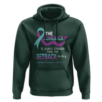 Suicide Prevention Awareness Hoodie The Comeback Is Always Stronger Than The Setback Heartbeat - Wonder Print Shop