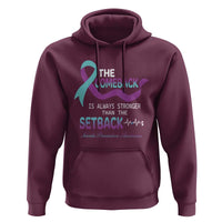 Suicide Prevention Awareness Hoodie The Comeback Is Always Stronger Than The Setback Heartbeat - Wonder Print Shop
