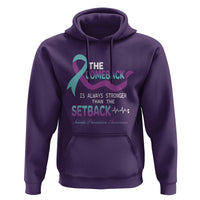 Suicide Prevention Awareness Hoodie The Comeback Is Always Stronger Than The Setback Heartbeat - Wonder Print Shop