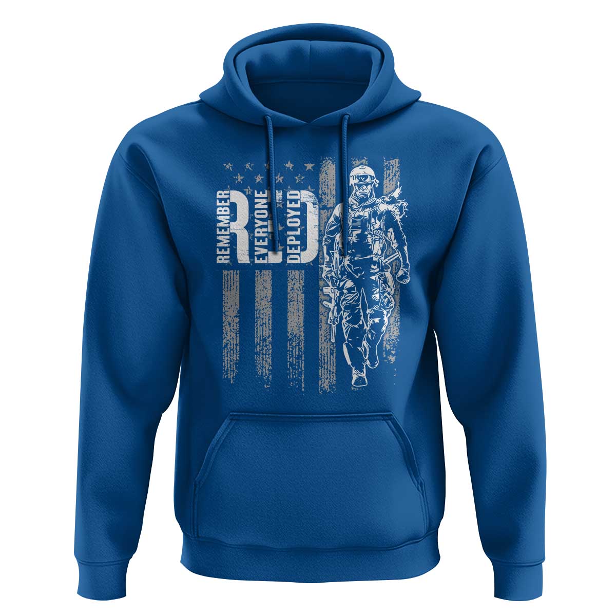 RED Friday Hoodie Remember Everyone Deployed American Flag Military Patriotic Veteran - Wonder Print Shop