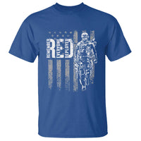 RED Friday T Shirt Remember Everyone Deployed American Flag Military Patriotic Veteran - Wonder Print Shop