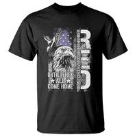 RED Friday T Shirt Remember Everyone Deployed Until They All Come Home Military Eagle USA Flag - Wonder Print Shop