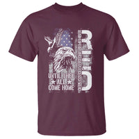 RED Friday T Shirt Remember Everyone Deployed Until They All Come Home Military Eagle USA Flag - Wonder Print Shop