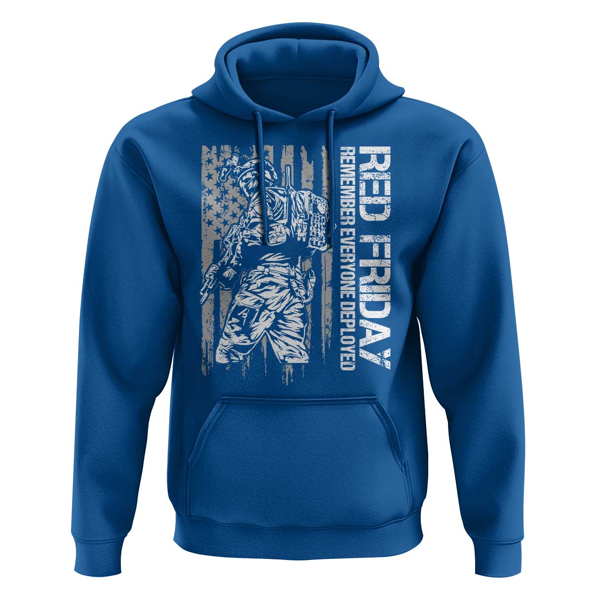 RED Friday Hoodie Remember Everyone Deployed Military American Flag - Wonder Print Shop