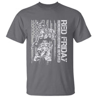 RED Friday T Shirt Remember Everyone Deployed Military American Flag - Wonder Print Shop