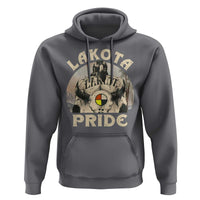 Native American Hoodie Lakota Pride Medicine Wheel Cow Skull - Wonder Print Shop