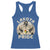 Native American Racerback Tank Top Lakota Pride Medicine Wheel Cow Skull - Wonder Print Shop