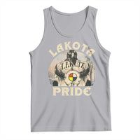 Native American Tank Top Lakota Pride Medicine Wheel Cow Skull - Wonder Print Shop