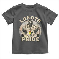 Native American Toddler T Shirt Lakota Pride Medicine Wheel Cow Skull - Wonder Print Shop