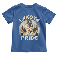 Native American Toddler T Shirt Lakota Pride Medicine Wheel Cow Skull - Wonder Print Shop