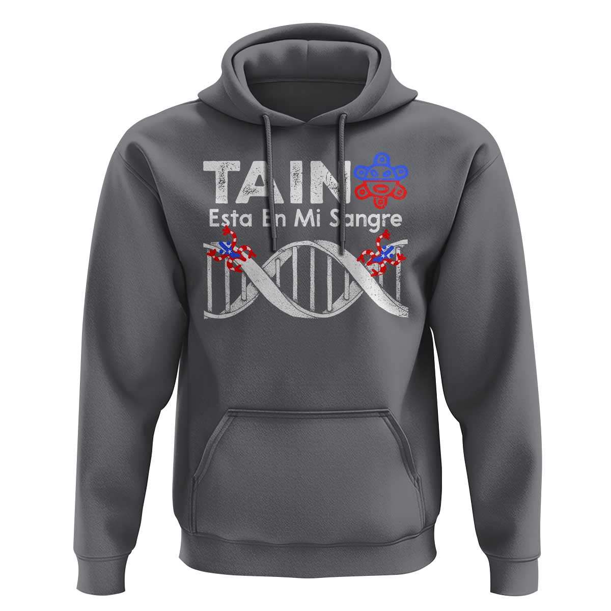 Boricua Hoodie Taino Esta En Mi Sangre Frog Puerto - Wonder Print Shop