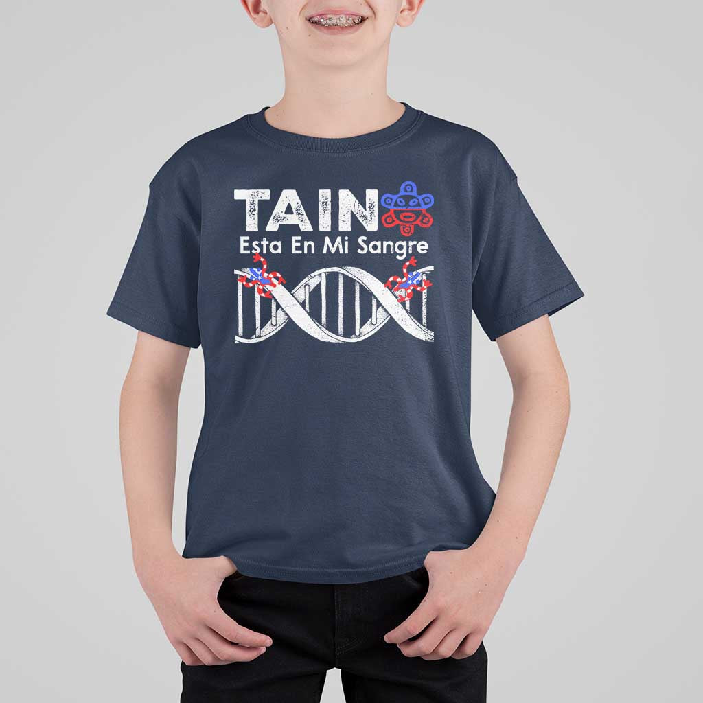 Boricua T Shirt For Kid Taino Esta En Mi Sangre Frog Puerto - Wonder Print Shop