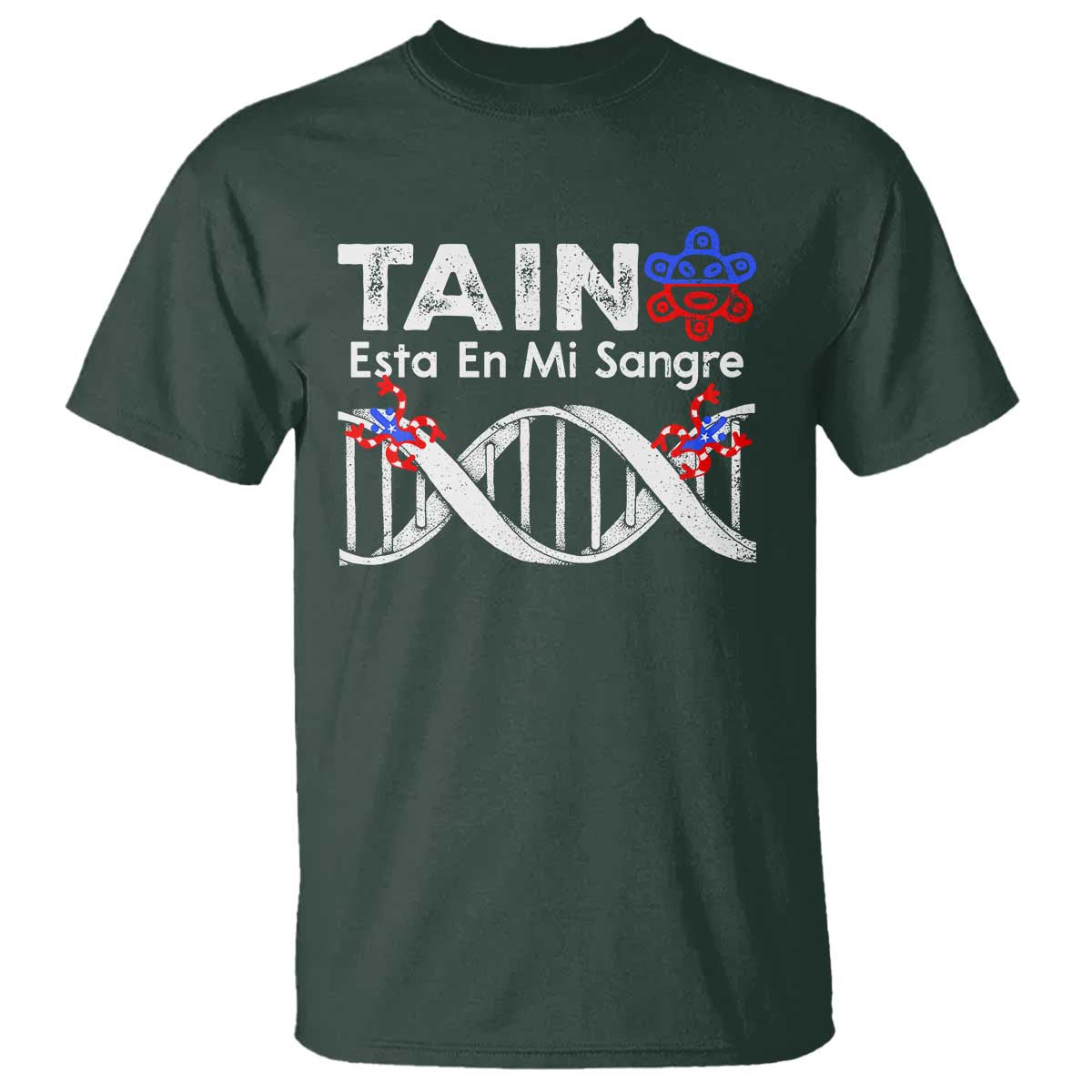 Boricua T Shirt Taino Esta En Mi Sangre Frog Puerto - Wonder Print Shop