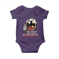 Native American Baby Onesie They Tried To Bury Us But They Didn't Know That Medicine Wheel - Wonder Print Shop