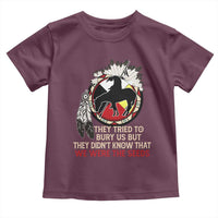 Native American Toddler T Shirt They Tried To Bury Us But They Didn't Know That Medicine Wheel - Wonder Print Shop