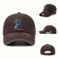 Suicide Prevention Awareness Washed Cotton Baseball Cap In A World Where You Can Be Anything Be Kind Elephant