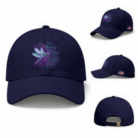Suicide Prevention Awareness Baseball Cap You Are Worthy Loved Needed Enough Dragonfly
