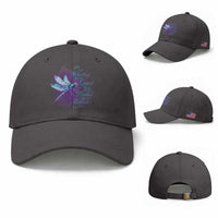Suicide Prevention Awareness Baseball Cap You Are Worthy Loved Needed Enough Dragonfly