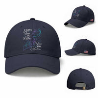 Suicide Prevention Awareness Baseball Cap I Have Time To Listen Your Life Matters Butterfly Holding Hand