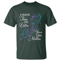 Suicide Prevention Awareness T Shirt I Have Time To Listen Your Life Matters Butterfly Holding Hand - Wonder Print Shop