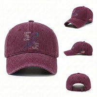 Suicide Prevention Awareness Washed Cotton Baseball Cap I Have Time To Listen Your Life Matters Butterfly Holding Hand