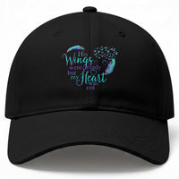 Suicide Prevention Awareness Baseball Cap His Wings Were Ready But My Heart Was Not Feathers