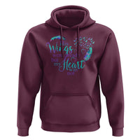 Suicide Prevention Awareness Hoodie His Wings Were Ready But My Heart Was Not Feathers - Wonder Print Shop