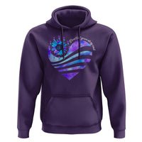 Suicide Prevention Awareness Hoodie Don't Let Your Story End Heart Semicolon Sunflower - Wonder Print Shop