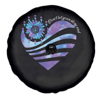 Suicide Prevention Awareness Spare Tire Cover Don't Let Your Story End Heart Semicolon Sunflower